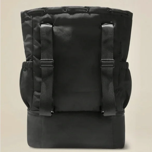 Beyond Yoga, Yoga Gym Bag, Drawstring Tote Backpack Bag Carry-All Bag Black - Picture 2 of 11